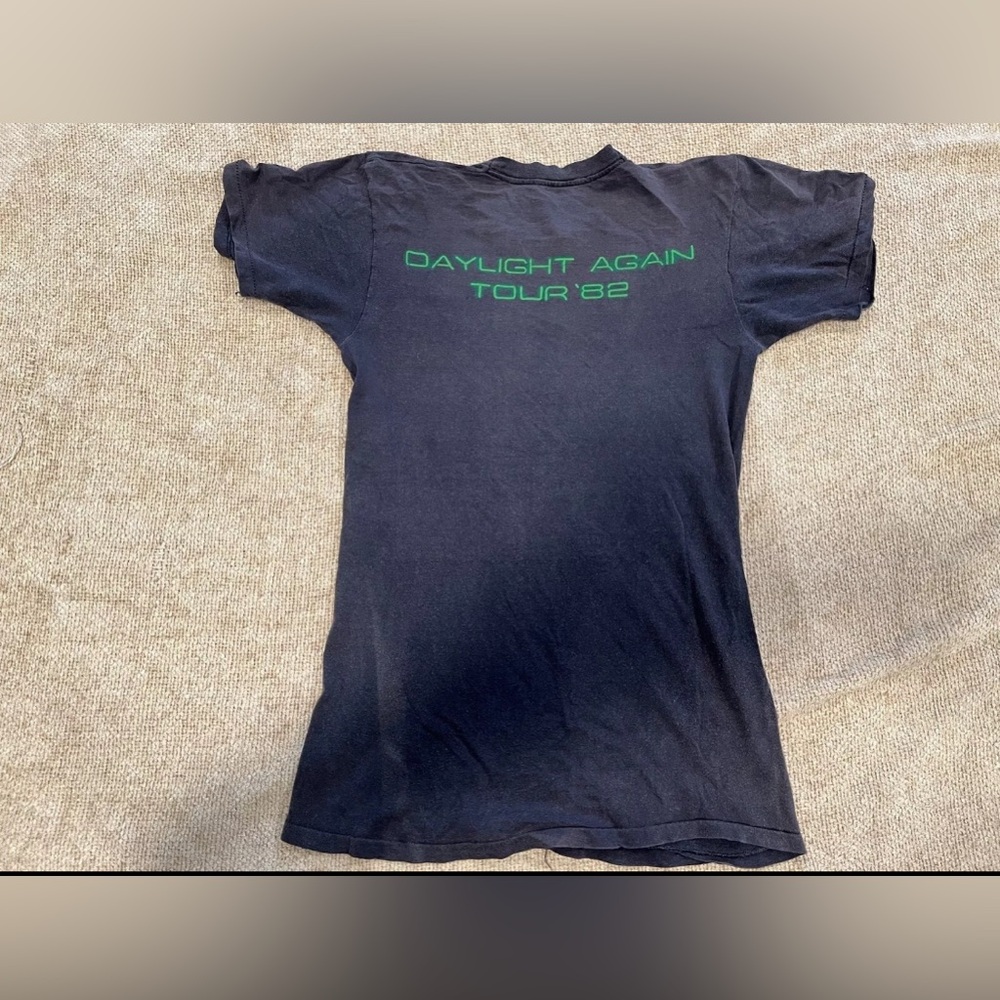 Vintage 80s Crosby Stills Nash Daylight Again Tour Top Concert Ufo T-Shirt Large - Picture 9 of 11